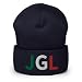 RIVEMUG JGL Embroidered Beanie Chapo Guzman Hat 701 Chapito Cuffed Beanie Navy
