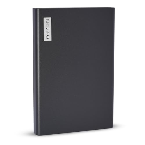 Image of Secure Touch 500GB Portable External Hard Drive | Aluminum Body | USB 3.1 (Up to 10Gbps) | Slim, Shock-Resistant HDD | Type-C Cable | Windows, Mac, Linux, Mobile, Smart TV, PS4