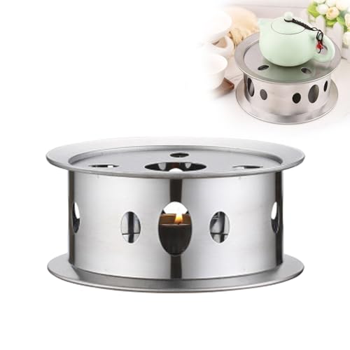 Calentador de té de acero inoxidable con base térmica estable 2