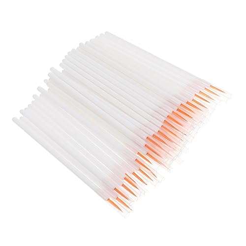 NOLITOY Fine Eyeliner Brush Set 100pcs Nylon Applicator Disposable Practical for Professional or Personal Use