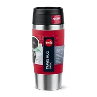 Emsa N20204 Travel Mug Classic Isolierbecher 0,36 Liter | neuer Komfort-Schraubverschluss | Edelstahl | 4h heiß und 8h kalt | 100% dicht | spülmaschinenfest | 360°-Trinköffnung | Dunkelrot – Ansicht 9