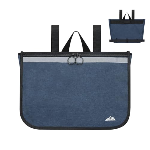 supregear Wheelchair Carry Bag - Accessories Pouch for Rollator, Walkers, Power Wheel Chairs and Knee Scooters - Side Armrest Storage Organizer for Elderly Seniors - Lightweight Portable Travel Tote