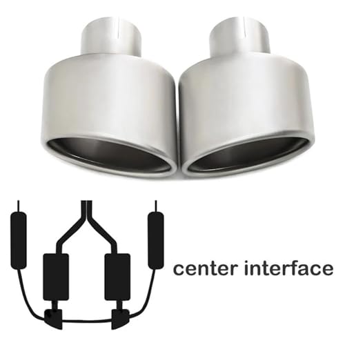 Embouts d'échappement universels 54mm en acier inoxydable biseauté - 7