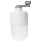 Machine à granité pour la maison : retirez le couvercle, mettez la glace à l'intérieur, tournez la poignée de coupe de glace et mettez la glace pilée dans le compartiment inférieur.