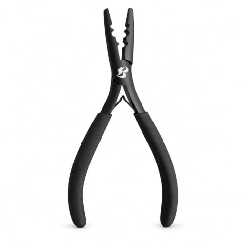 MIRACLE 7 Inch Hair Extension Pliers, 2-Hole Bead Crimper and Remover Tool