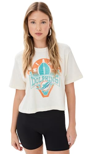 Women's Miami Dolphins Mock Neck Crop Tee