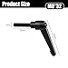 KiJoeErica 2pcs Adjustable Clamping Lever Handle, M8 x 32mm Quick Release Bolt, Black Metric Oxide Carbon Steel Male Threaded Stud for Lathes, Woodworking, Industrial Equipment
