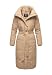 Produktbild Navahoo Damen Wintermantel lange Steppjacke Winterjacke warm B963 [B963-Miren-Beige-Gr.XXL]