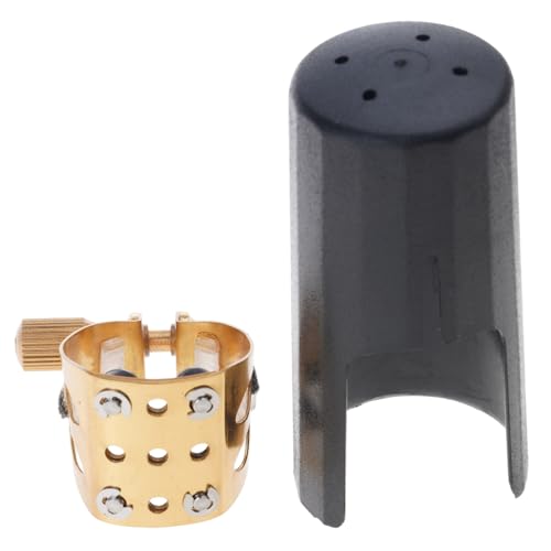 Ligature saxophone alto en laiton amélioré avec serrage haute précision