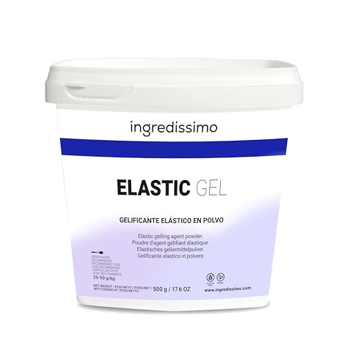 Ingredissimo, Gelificante Elástico en Polvo Elastic Gel 650 Gr, Uso Culinario, Textura Ideal para Repostería y Creaciones de Cocina Gourmet, Máxima Elasticidad, Sin Gluten, Apto para Veganos