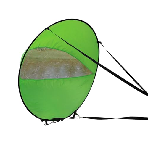 Vela de paddleboard – de surf de remo | Vela de kayak de remo con ventana transparente, compacta y plegable para todas las condiciones del agua