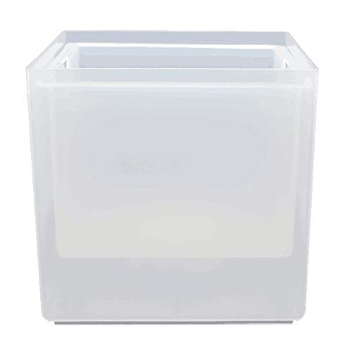 Cubo de hielo LED de 3,5 L, enfriador de champán con luz RGB para fiestas, cubitera con doble capa y asa, cubitera con tapa, 7 colores, ideal para vino y botellas, PP