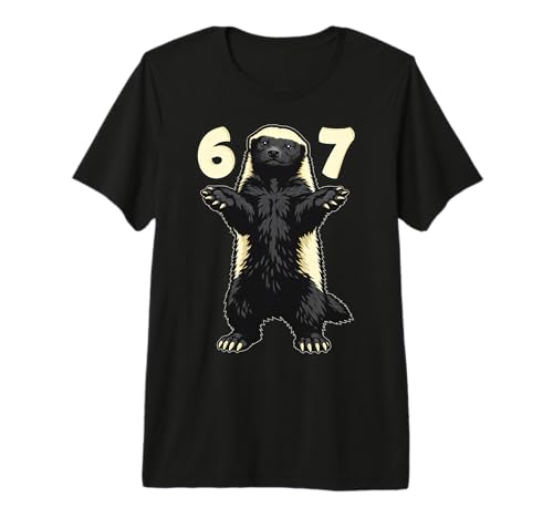 Honey Badger 67 Hand Motion Meme Kids Teens Young Adults Premium Tri-Blend T-Shirt