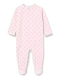 Ökotex Standard 100 Sanetta Baby-Mädchen Sorbet Hochwertiger Overall in Rosa zauberhaften Sternen-Allover aus ksucheliger Nicki-Qualität, 074
