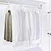 8 Pcs Clothing Rack Covers Dustproof Hanging Garment Bag Organizer Clothes Shoulder Rack Cover Closet Cover for Open Closet Garment Rack