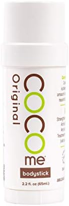 cocome Bodystick - 100% Organic Moisturizing Virgin Coconut Oil Solid Bar with Anti-aging Beeswax for Chemical, Preservative, and Fragrance-Free Skin Repair and Protection. Dermatologist recommended.