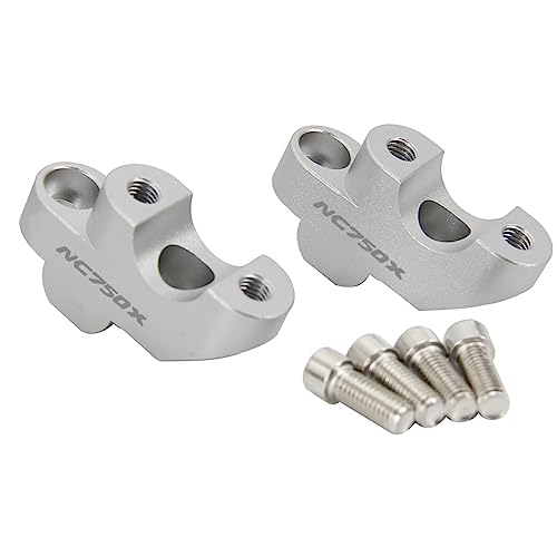 Lenkererhöhungen mit Klemmen für HON&DA nc750x NC700X NC750X Motorrad Lenkerklemmen, Lenkererhöhung, Adapter CB500X CB500F CB300 F Lenkererhöhung (Farbe: A8)