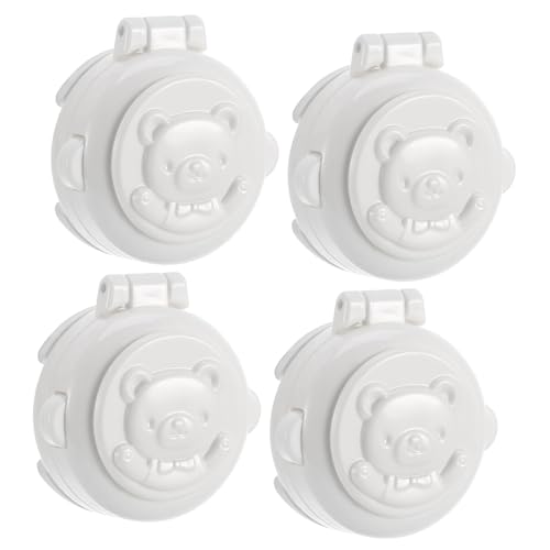 BESTonZON Lot de 4 capuchons de - Boutons de sécurité - Serrure de sécurité pour voiture - auditive pour enfants - Accessoires pour appareils ménagers -...