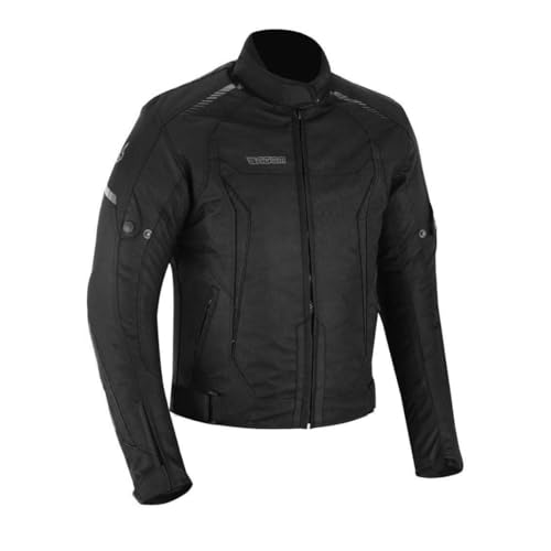 outletMOTARD Giacca Moto Uomo 4 Stagioni, Omologata CE, Riflettente, Impermeabile e Traspirante, Protezioni Schiena e Gomiti Incluse, Sicurezza e Comfort Tutto l’Anno