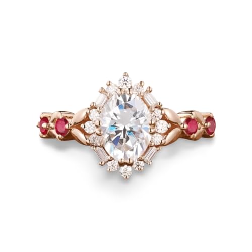 Anneaux de charme en couleur rose et pierres rondes pour vos soirées festives