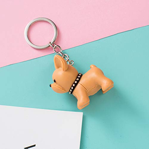 SOIMISS Pcs 2 Chaveiro Cão Francês Bull Dog Pingente Anel Chave Cão Animal de Estimação Memorial Jói