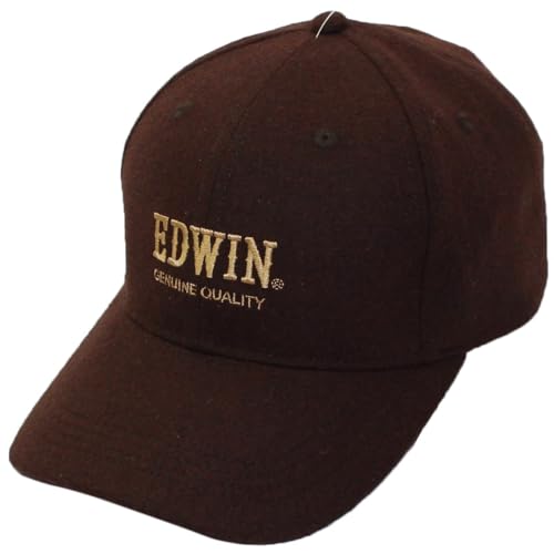 [エドウィン] ユニセックス キャップ (フラノ素材・サイズ調整可能) [ 251EC41 ] 帽子 BRN