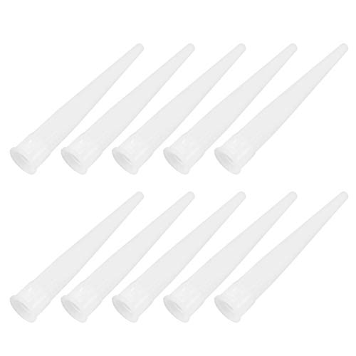 Hemoton Glass Glue Nozzle Plastic Tube Caulking Nozzle Tip Grout Applicator Tube Supplies