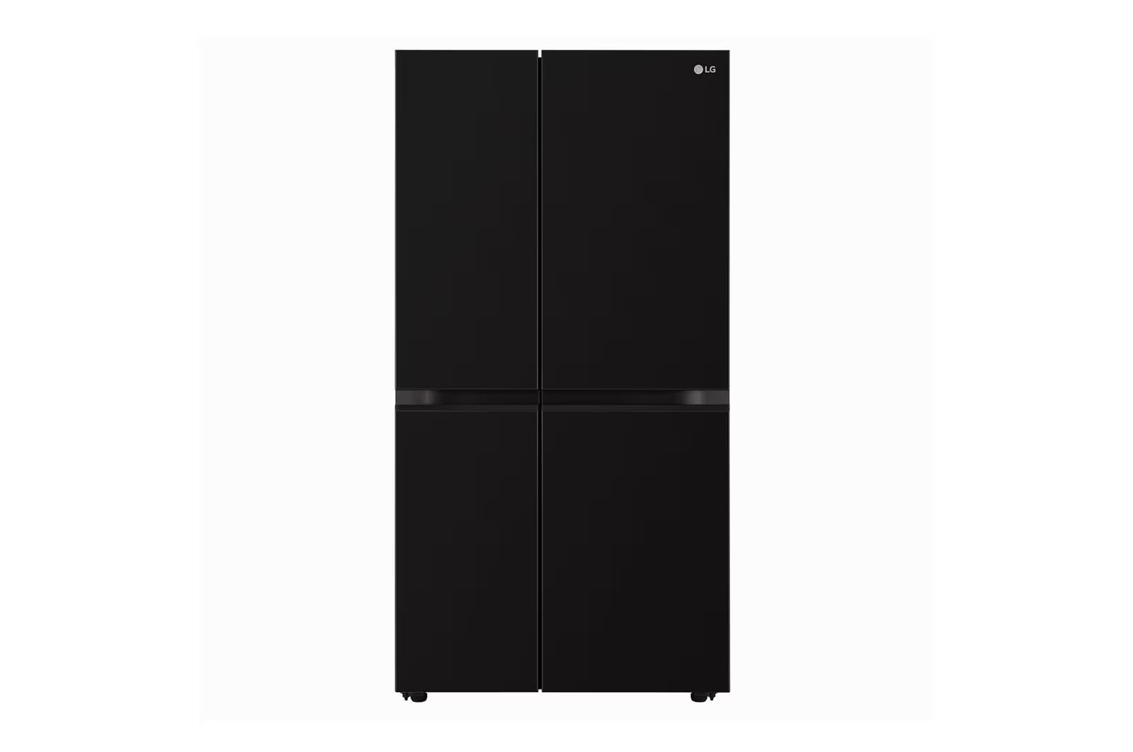 LG 650L Side-by-Side Refrigerator 3-Star GL-B257JWB3 Convertible, Multi-Air Flow, Auto Smart Connect, Western Black