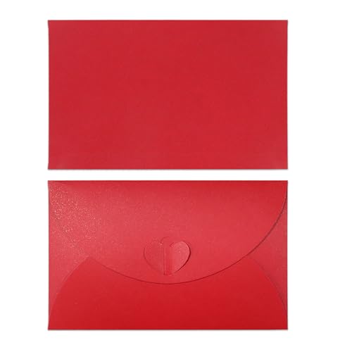 10 Stück Briefumschläge Rot, Schöne Briefumschläge Geschenk...