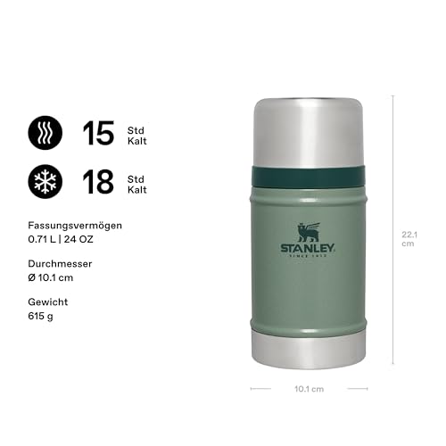 STANLEY 1913 Classic Legendary Food Jar 0.7L - Hammertone Green – Ansicht 2