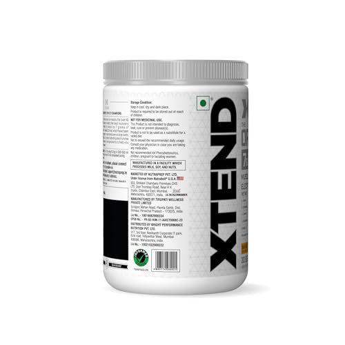 Image of XTEND Original BCAA Powder (Mango Madness), 7g BCAAs in 2:1:1 Ratio, Intra Workout Support with Glutamine & Electrolytes, Amino Acids for Hydration & Muscle Recovery, 405 gm, 30 Servings
