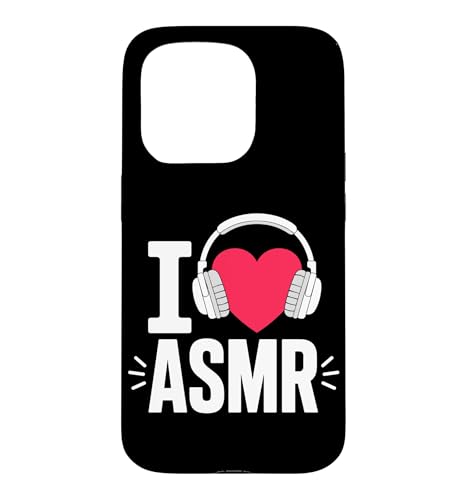 I Love ASMR �L���[�g �n�[�g �w�b�h�z�� �I�[�f�B�I �����b�N�X �X�}�z�P�[�X iPhone 15 Pro �p
