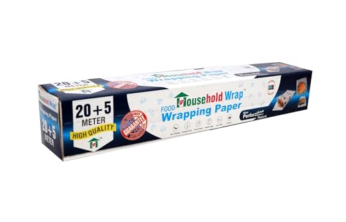 Image of Multipurpose Food Wrapping Paper Eco-Friendly Good Quality Food Grade Butter Paper Food Storage Roll for Sandwich, Cheese, Fruit, Bread, Snacks (25mtr)