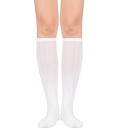 Image of Women's Knee High Socks Long Athletic Thin Thigh High Stocking Outdoor Sport Casual Tube Socks Knee Socks