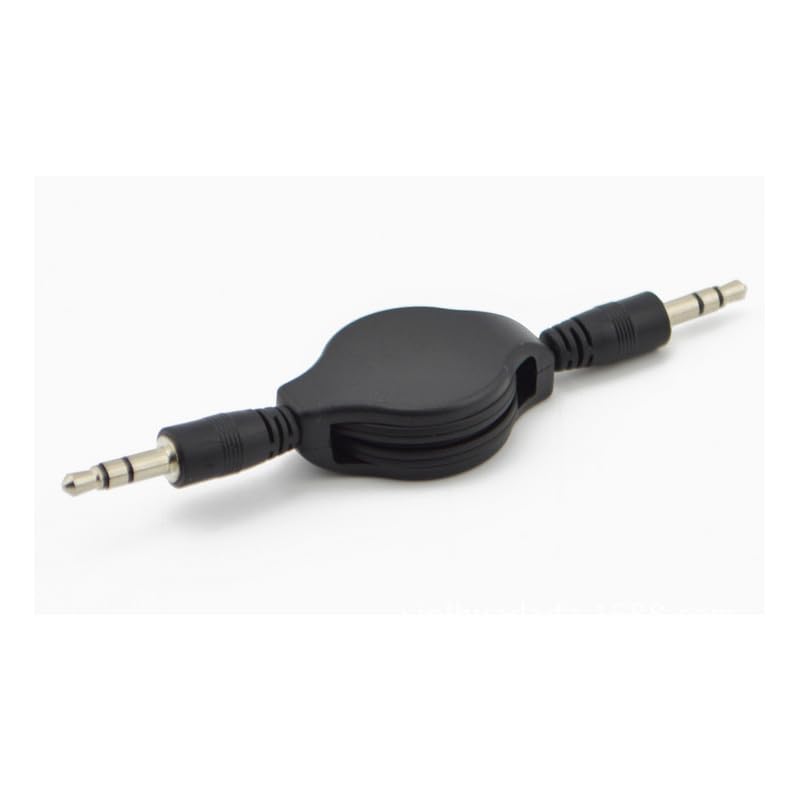 2 Pack Cable Auxiliar Retráctil 3.5mm 80 cm miniatura 5
