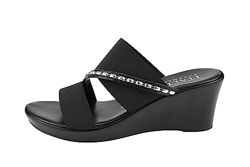 Image of ITALIAN Shoemakers Pert Women's Wedge Open Toe Strap Sandal for Women