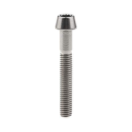 Image of Titanium Ti Bolt M5x9 16 18 20 25 30 35 40 45 50 55 60mm Tapered Head Screws Pack of 4 (M5x35mm, Normal Titanium)