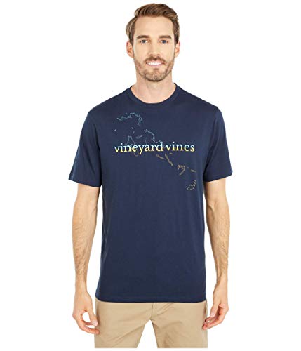 Vineyard Vines Bahamas Map T-Shirt Vineyard Navy LG