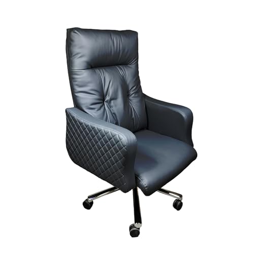 Image of Lakdi The Furniture Co High Back Faux Leather Comfortable Executive Chair & Revolving & Recliner Chair | Director and Executive Chair | Metal Base - Black Color (111013163 Black)