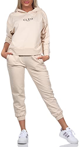 CLEO STYLE Damen Jogginganzug Zweiteiler für Freizeit und Sport...
