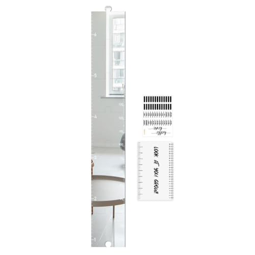 Acrylic Mirror Height Growth Chart for Kids - 6-Piece 180cm/70.8"