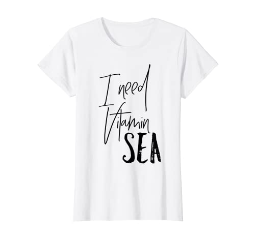 Womens Beach T-Shirt; I Need Vitamin 