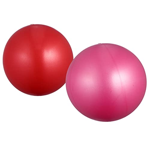 SUPVOX Strengthen Hip Back Leg Muscles 2pcs Thick Frosted Yoga Balls Anti-Burst PVC Exercise Ball Balancing Stability Trainer
