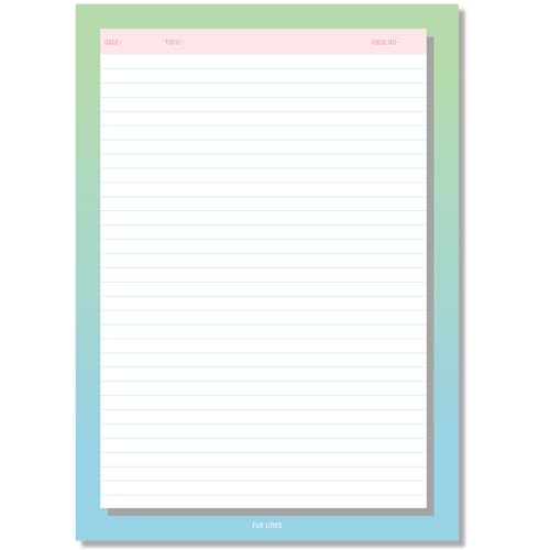 Image of Premium A4 Project Papers I One Side Ruled I For Projects, Assignments,Holiday homework,Notes- Pack of 80 (Gradient)