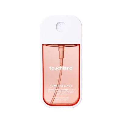 Touchland Hydrating Body & Hair Fragrance Mist Peachy Lychee 2 FL OZ Travel Size Perfume Spray Notes of Lychee, Orchids, and Peach