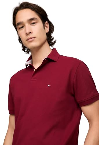 Image of Tommy Hilfiger Men's Short Sleeve Cotton Pique Polo Shirt in Regular Fit 2024 Collection