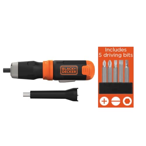 BLACK+DECKER Cordless Screwdriver, Alkaline (BCF601AA)