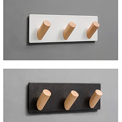 Perchero gancho para llaves de diseño minimalista negro con viscosa robusta 4