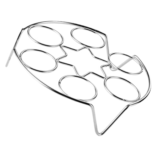 Uonlytech Edelstahl Eiersteamer Gestell Dampfgarer Hitzebeständig Leicht Küchen Zubehör Für Eier Kochen und Dämpfen Kompakt Einfach Zu Reinigen