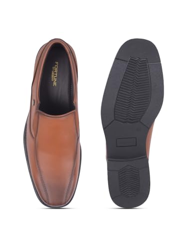 Image of Liberty Fortune Black & Tan Slip-On Moccasin Shoes for Men